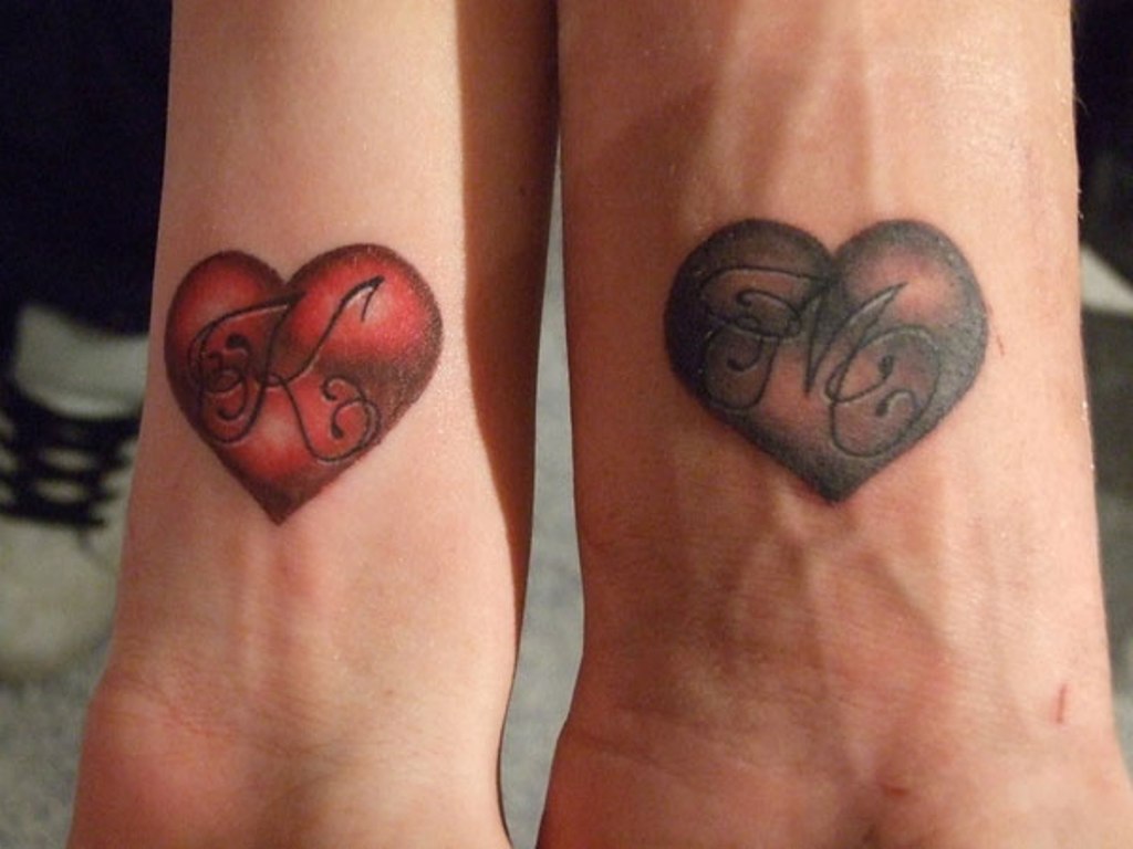 1. Matching Heart Tattoos - wide 4