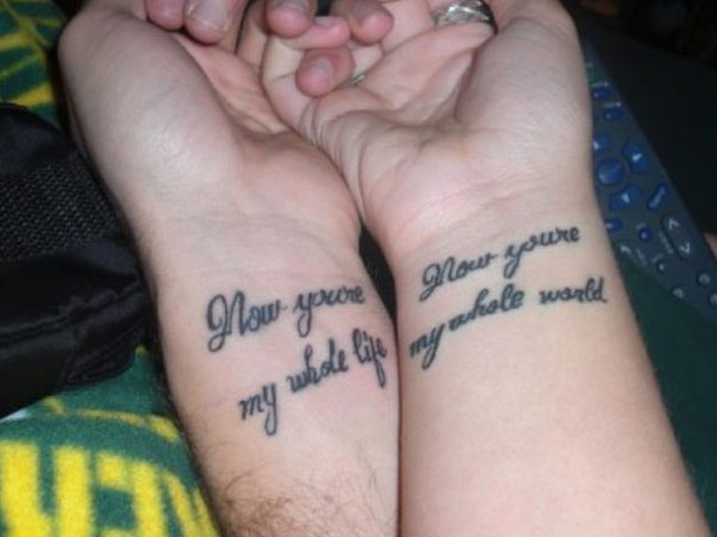 Initial Tattoos For Couples On Wrist - wide 11