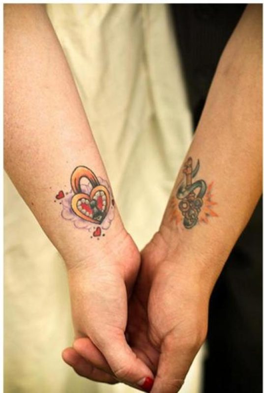 40 Stunning Couples Wrist Tattoo