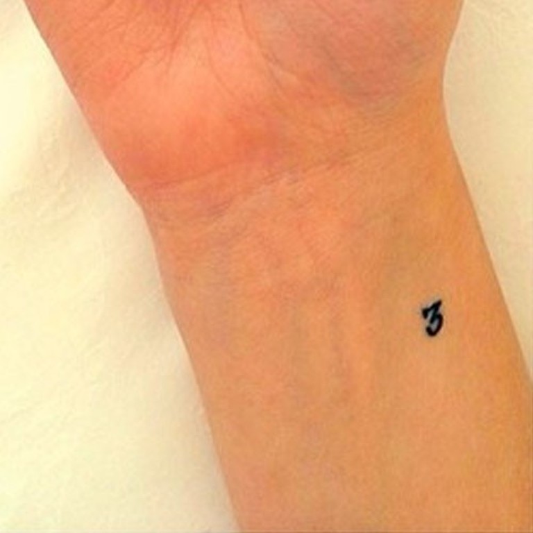 32 Elegant Number Wrist Tattoos Design