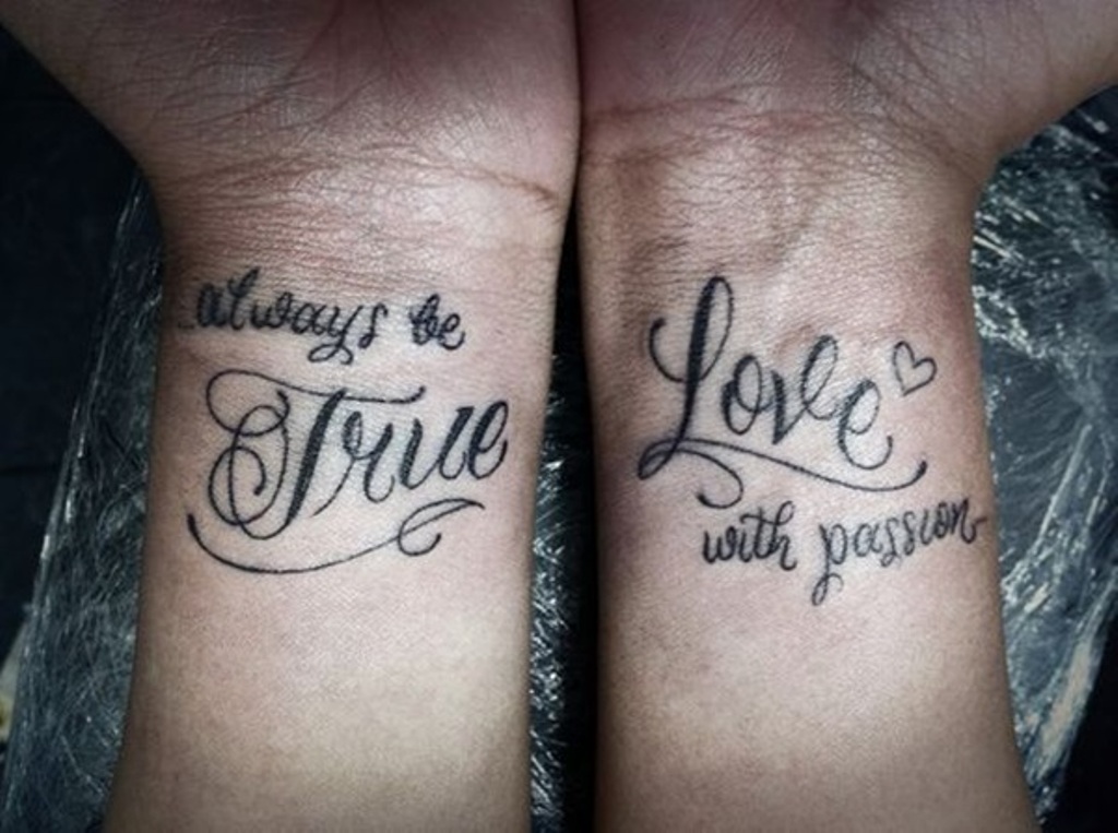 Couple Tattoos On Wrist