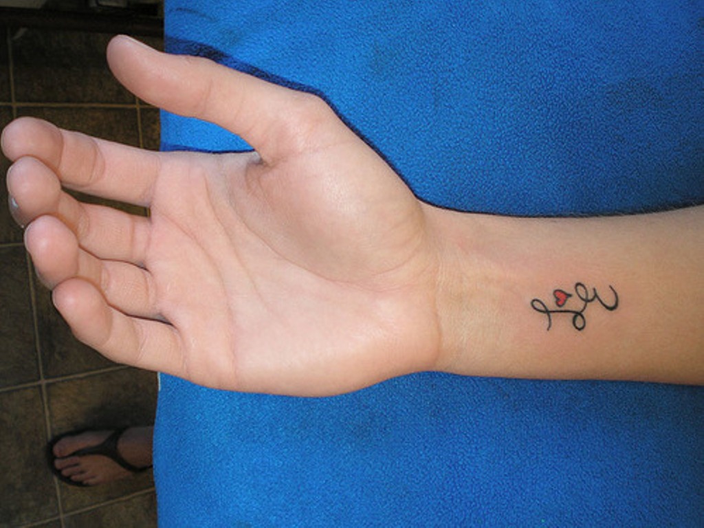 19 Awesome Initials Wrist Tattoos