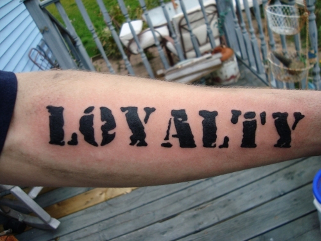14 Trendy Loyalty Wrist Tattoos
 Loyalty Tattoo On Wrist