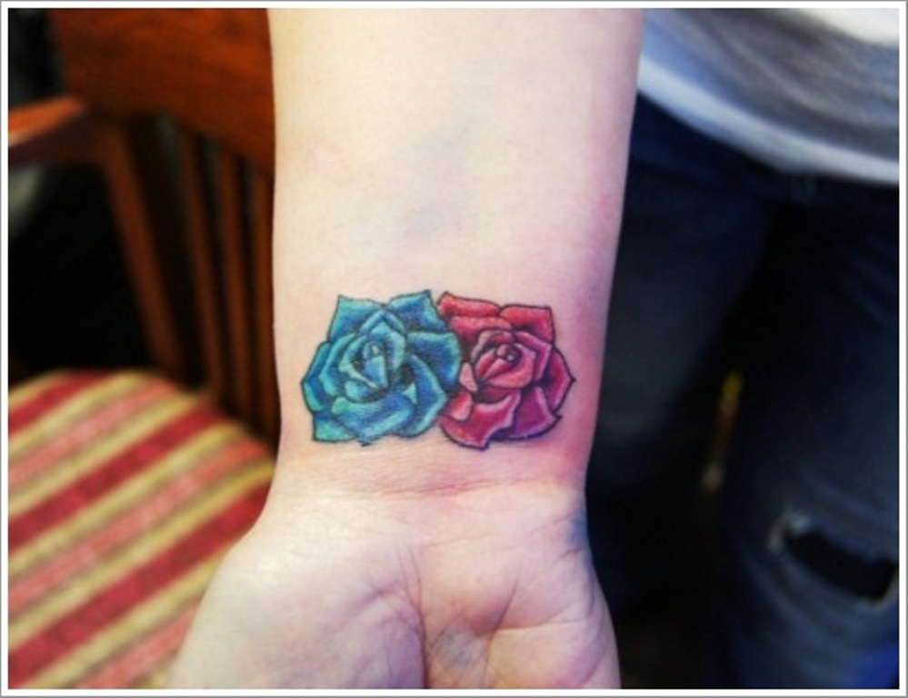 3. Wrap Around Wrist Rose Tattoo - wide 11