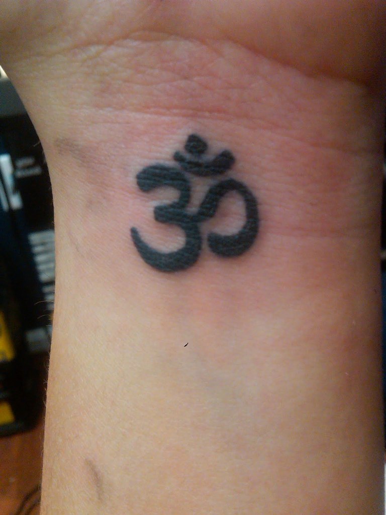 46 Om Tattoo On Wrists