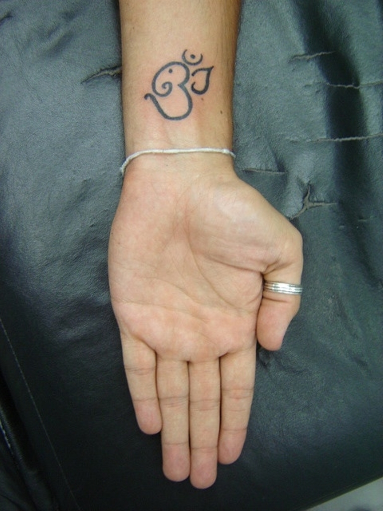 46 Om Tattoo On Wrists