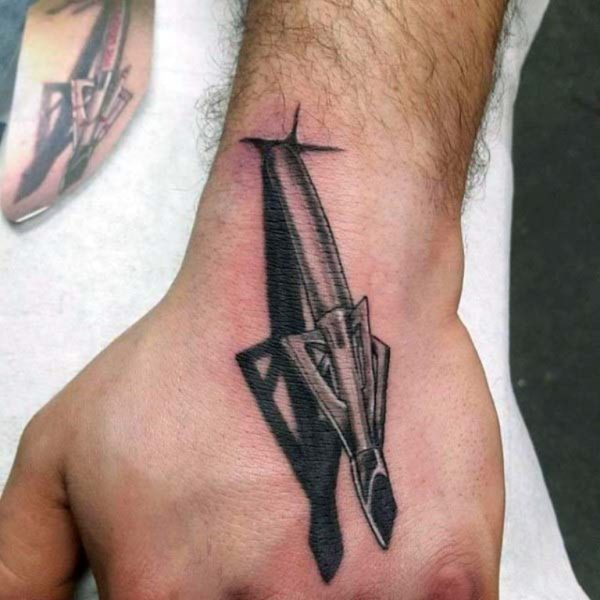 3D Arrow Tattoo On Wrist