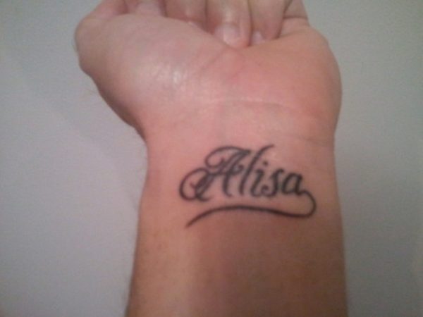 Alisa Name Tattoo