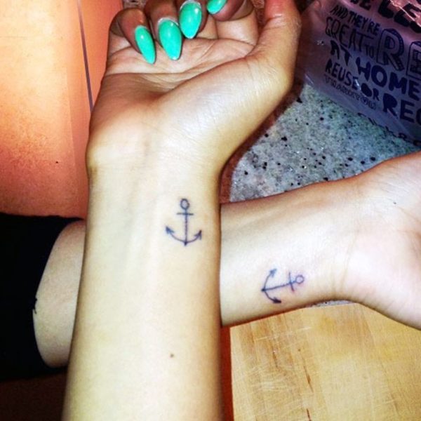 Anchor Friendship Tattoo