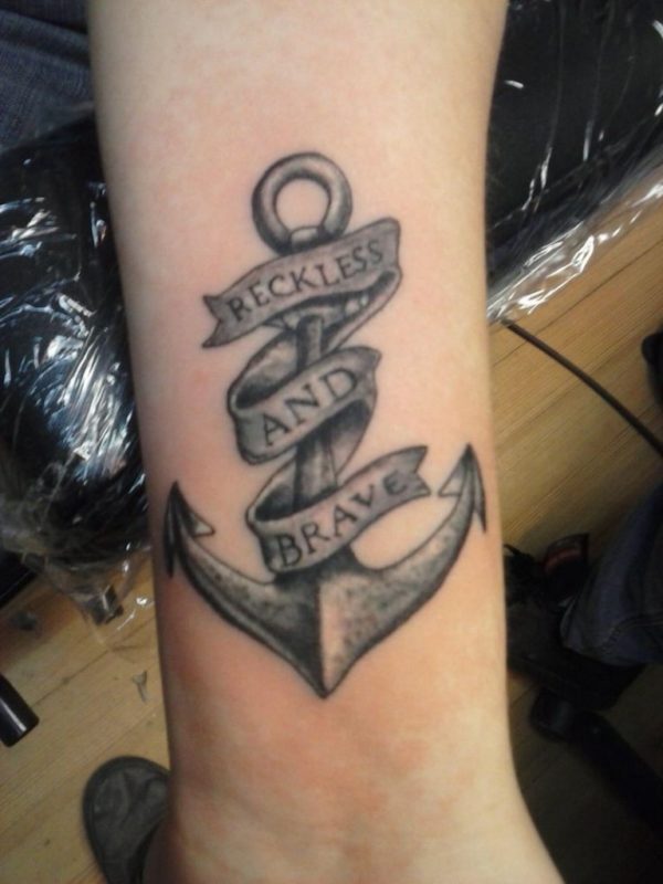 Anchor Tattoo On Wrist