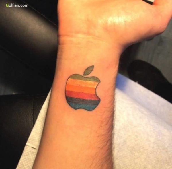 Apple Logo Tattoo