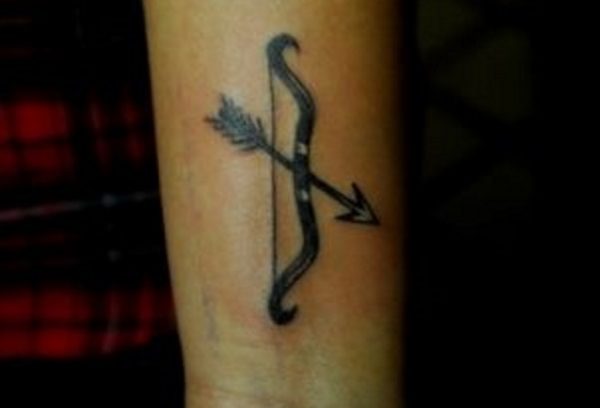 Archer Arrow Tattoo On Wrist