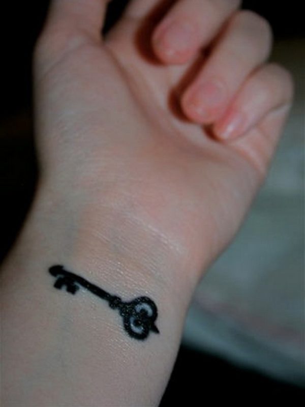 Aries Key Tattoo