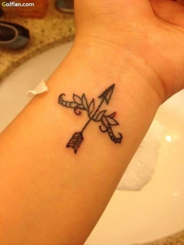 Arrow Tattoo On Wrist