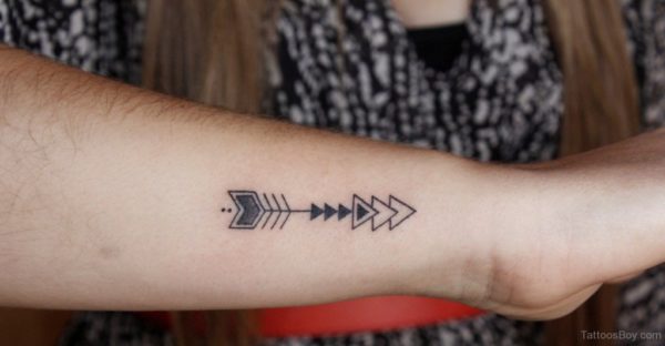 Arrows Tattoo Design On Wrist