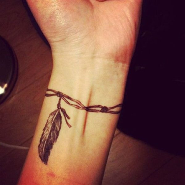 Attractive Feather Tattoo