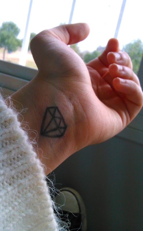 Attractive Diamond Tattoo