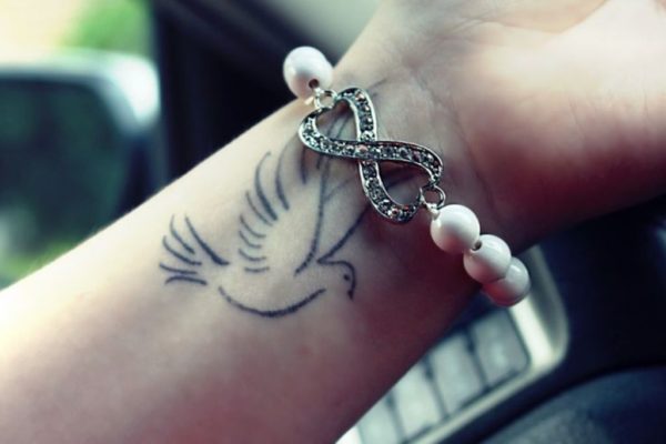 Attractive Dove Tattoo Design