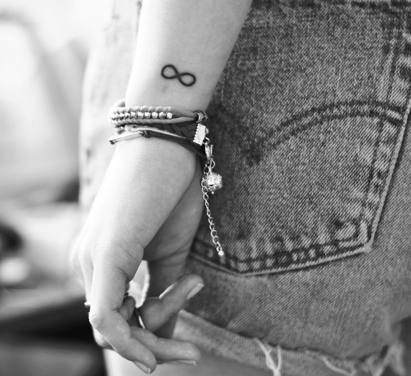 Attractive Infinity Sign Tattoo