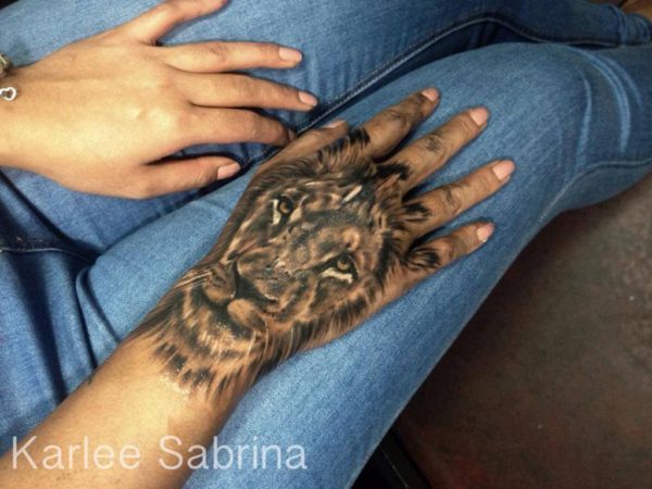 Attractive Lion Tattoo Design