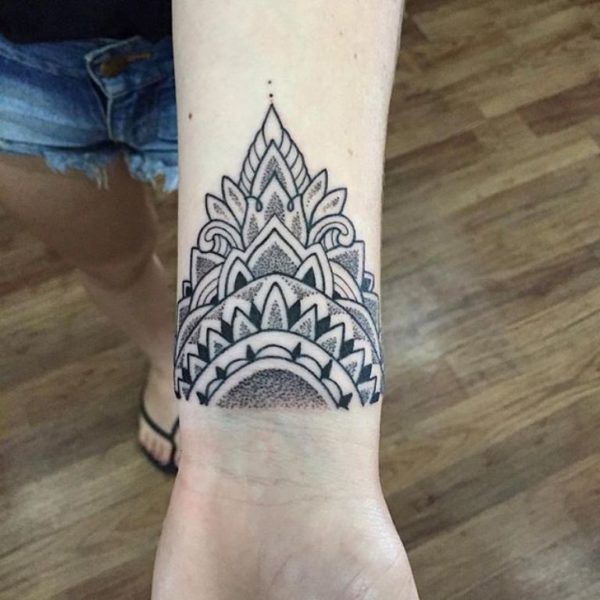 Attractive Mandala  Flower Tattoo