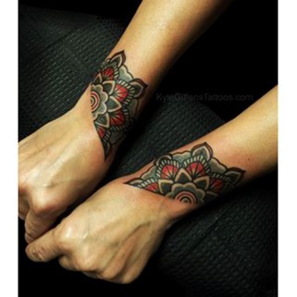 Attractive Mandala Tattoo On Wrist