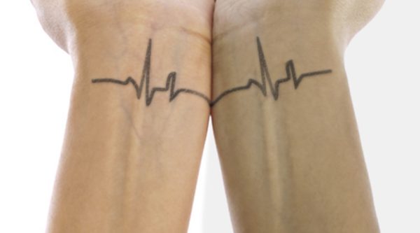 Awesome Heartbeat Tattoo