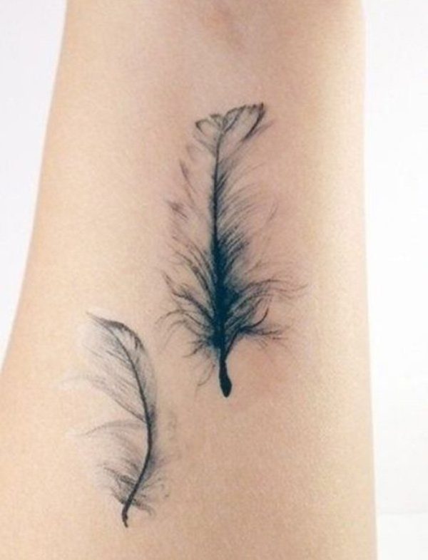 Awesome Feather Tattoo