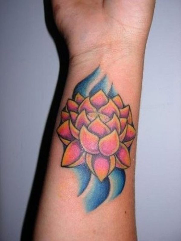 Awesome Flower Tattoo Design