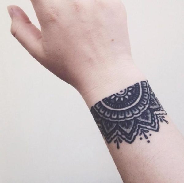 Awesome Mandala Tattoo On Wrist