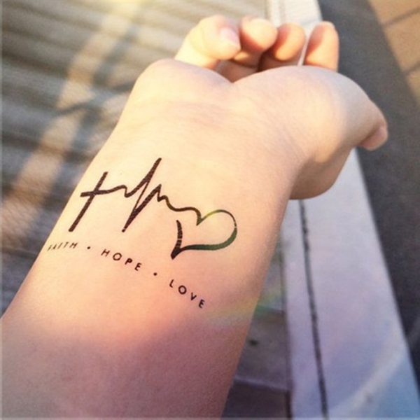 Heart Tattoo On Wrist