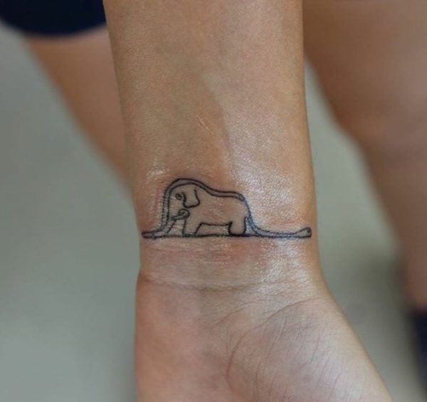 Baby Elephant Tattoo