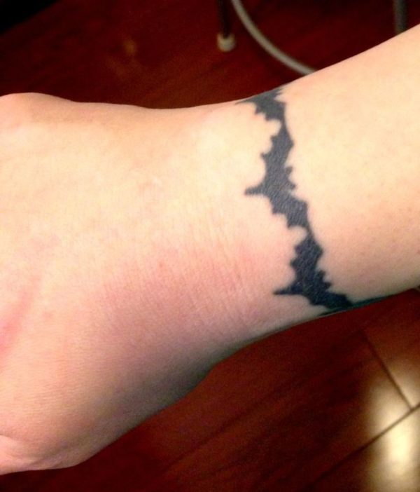 Black Band Tattoo On Wrist