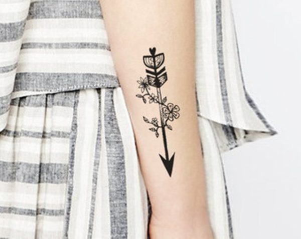 Beautiful Arrow Tattoo On Wrist