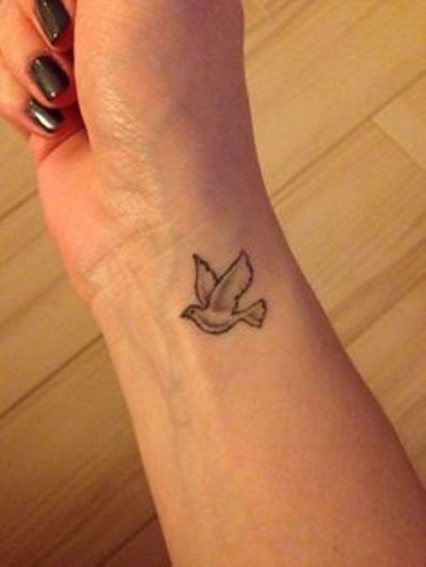 Beautiful Dove Tattoo Design