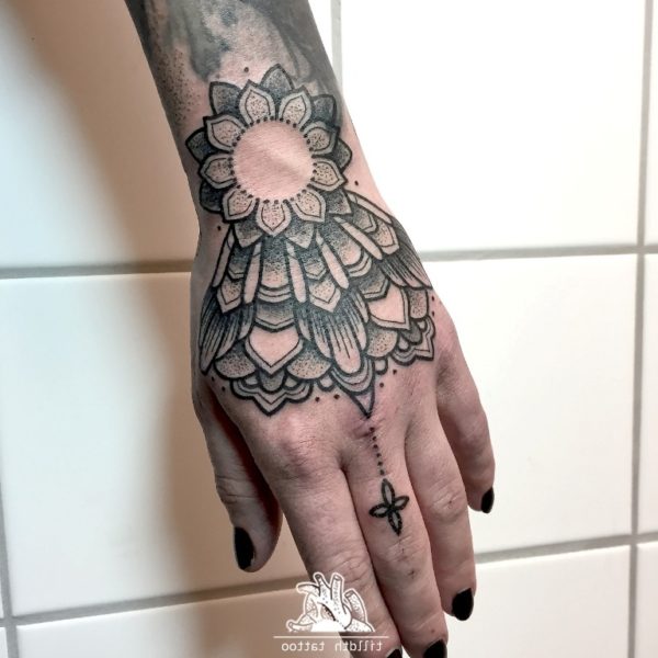 Beautiful Mandala Tattoo On Wrist
