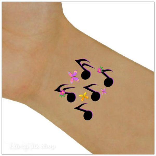 Beautiful Music Note Tattoo