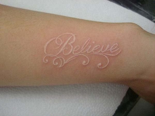 Believe Word Tattoo