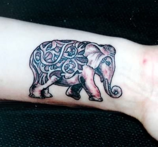 Stylish Elephant Tattoo
