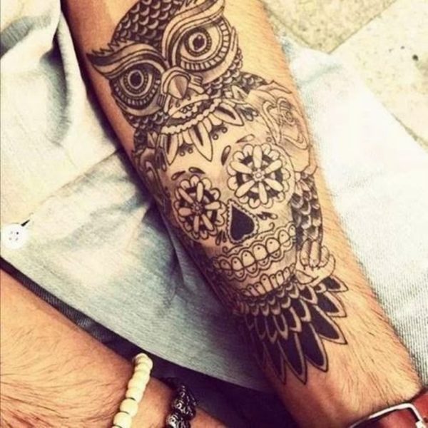 Owl Tattoo On Wrist