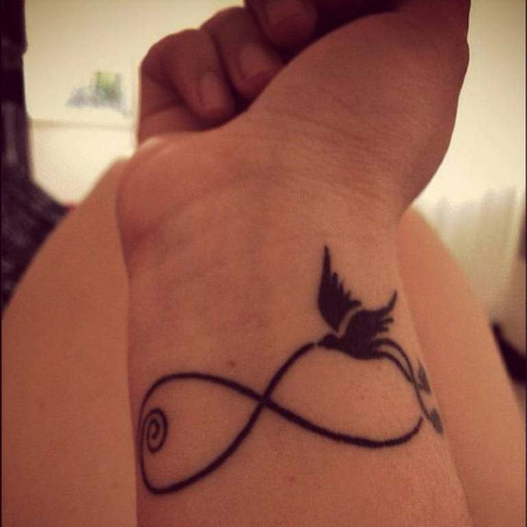 Bird Tattoo Design On Wrist