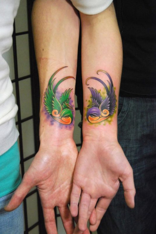 Bird Tattoo On Wrist
