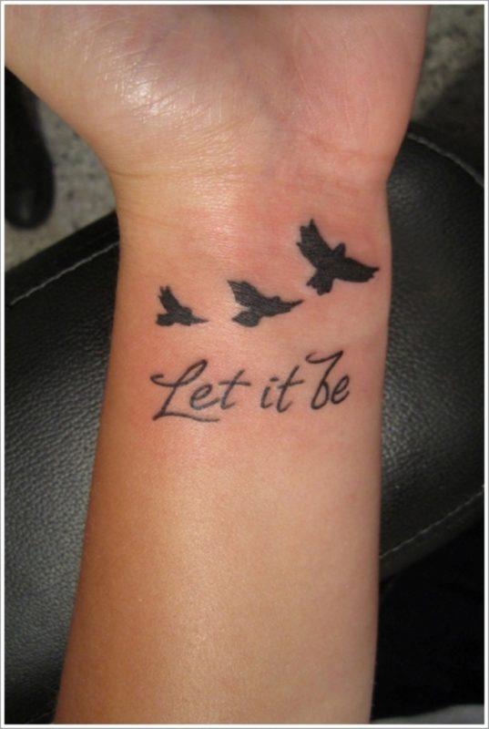 Birds Tattoo On Wrist