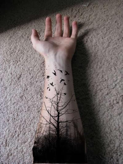 Birds Tattoo On Wrist