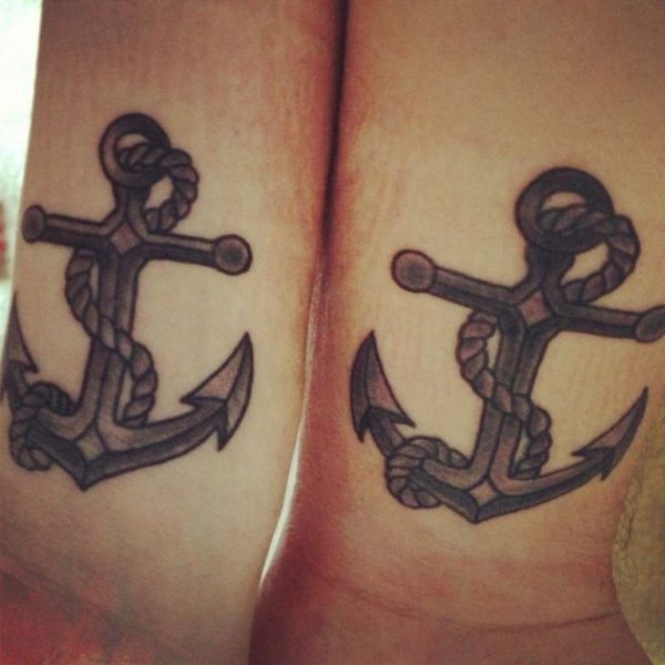Black Anchors Tattoos