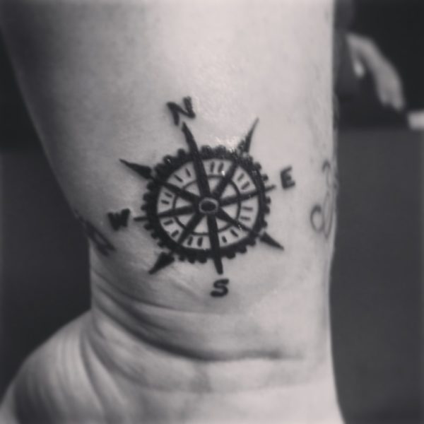 Black Compass Tattoo