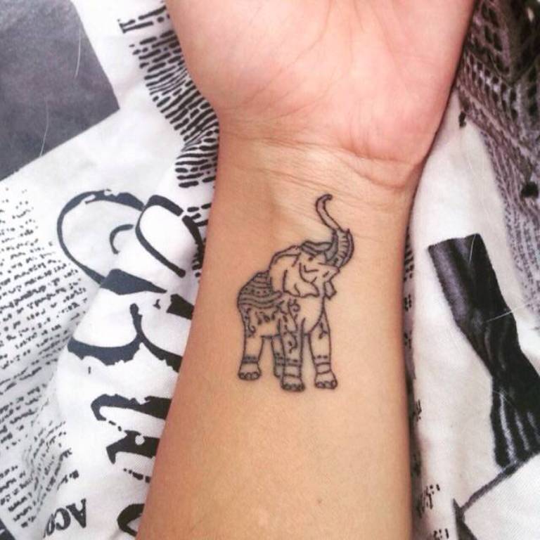 45 Elephant Tattoos Designs On Wrists