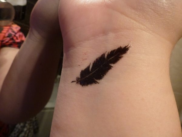 Black Feather Tattoo