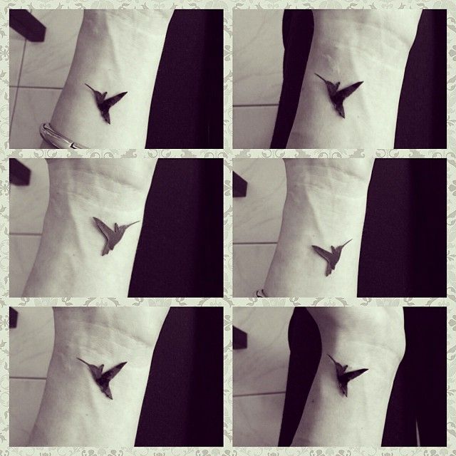 Black  Hummingbird Tattoo