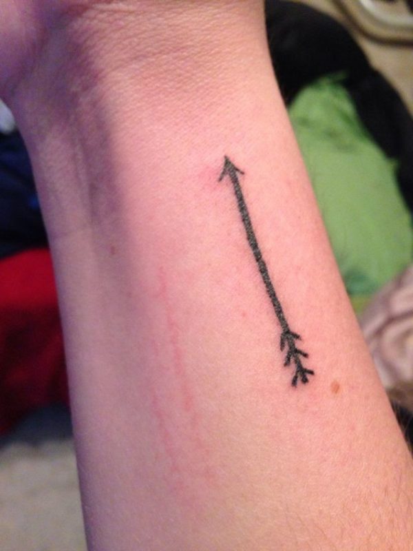 Black Ink Tattoo On Wrist